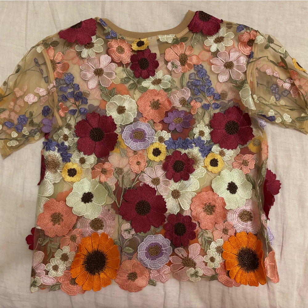 Floral Embroidered Top